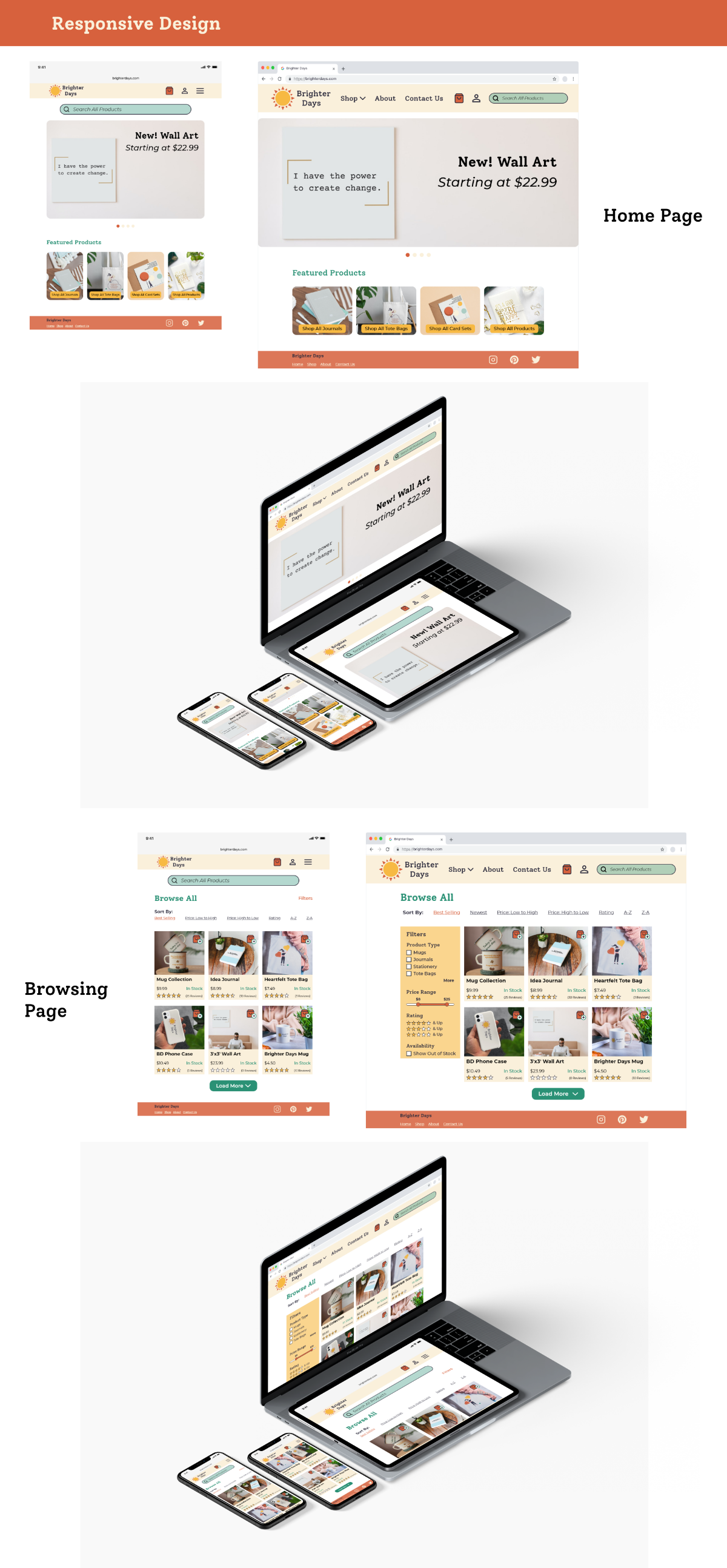 Responsive Design of Brighter Days