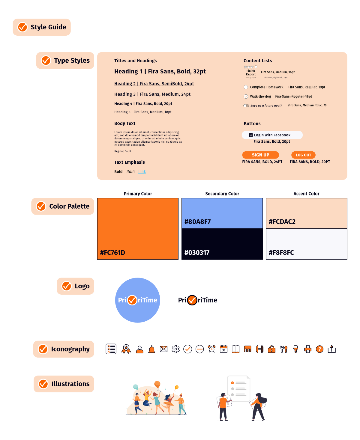 PrioriTime Style Guide